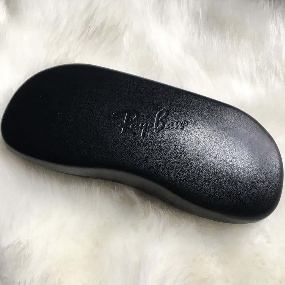 RAY-BAN Sunlasses Case Black Hard Clamshell